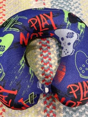 Kids Plush Travel Neck Gamer Pillow One Size